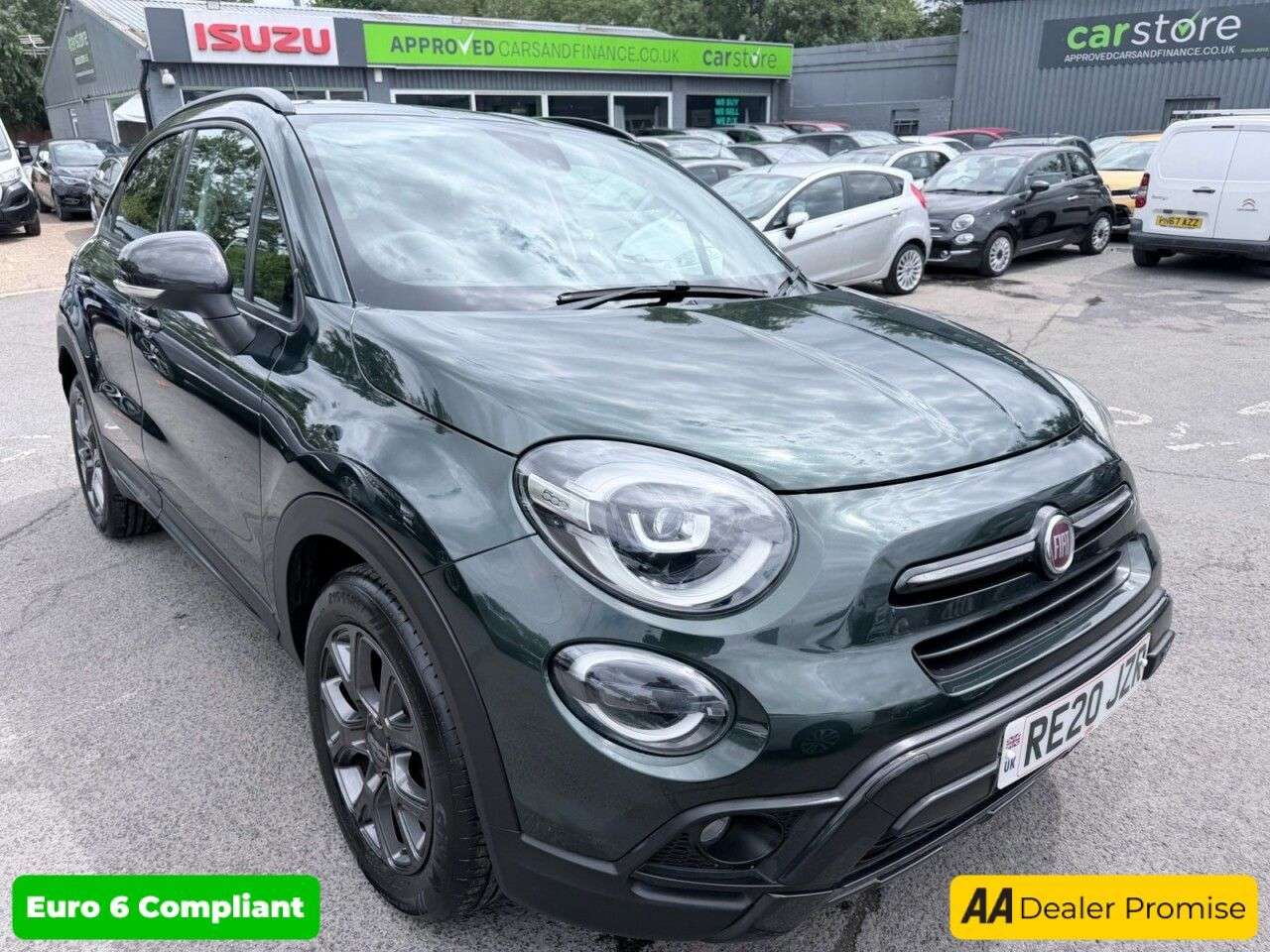 A 2020 FIAT 500X Green 1.0 FireFly Turbo S-Design SUV, 19,925 miles, Euro 6, ULEZ compliant, A 2020 FIAT 500X Green 1.0 FireFly Turbo S-Design SUV, 19,925 miles, Euro 6, ULEZ compliant,