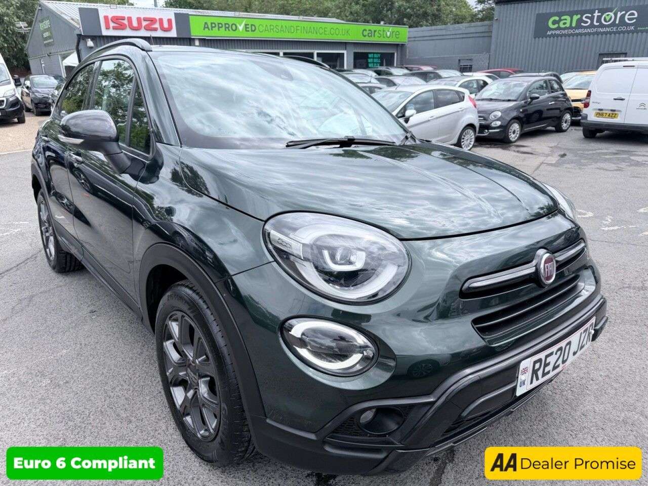 A 2020 FIAT 500X Green 1.0 FireFly Turbo S-Design SUV, 19,925 miles, Euro 6, ULEZ compliant, A 2020 FIAT 500X Green 1.0 FireFly Turbo S-Design SUV, 19,925 miles, Euro 6, ULEZ compliant,