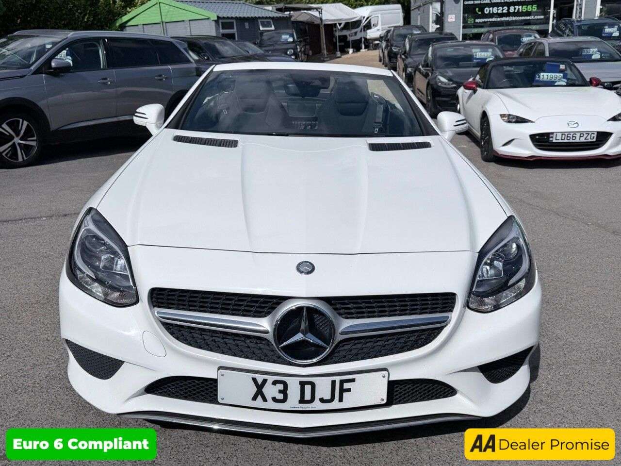A 2017 MERCEDES-BENZ SLC White 2.1 SLC250d Sport Convertible, 14,989 miles, Euro 6, Automatic, 17in A 2017 MERCEDES-BENZ SLC White 2.1 SLC250d Sport Convertible, 14,989 miles, Euro 6, Automatic, 17in
