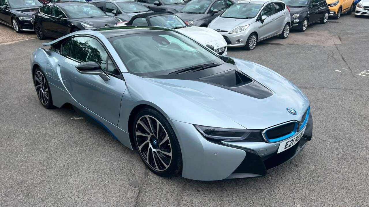 A 2015 BMW I8 Silver 1.5 7.1kWh Plug-in hybrid coupe, 49,050 miles, ULEZ compliant, Autom A 2015 BMW I8 Silver 1.5 7.1kWh Plug-in hybrid coupe, 49,050 miles, ULEZ compliant, Autom