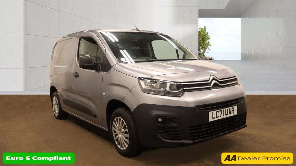 A 2021 CITROEN BERLINGO Grey 1.5 BlueHDi 650 Enterprise M Pro van, 59,999 miles, Euro 6, 8in Touchs A 2021 CITROEN BERLINGO Grey 1.5 BlueHDi 650 Enterprise M Pro van, 59,999 miles, Euro 6, 8in Touchs
