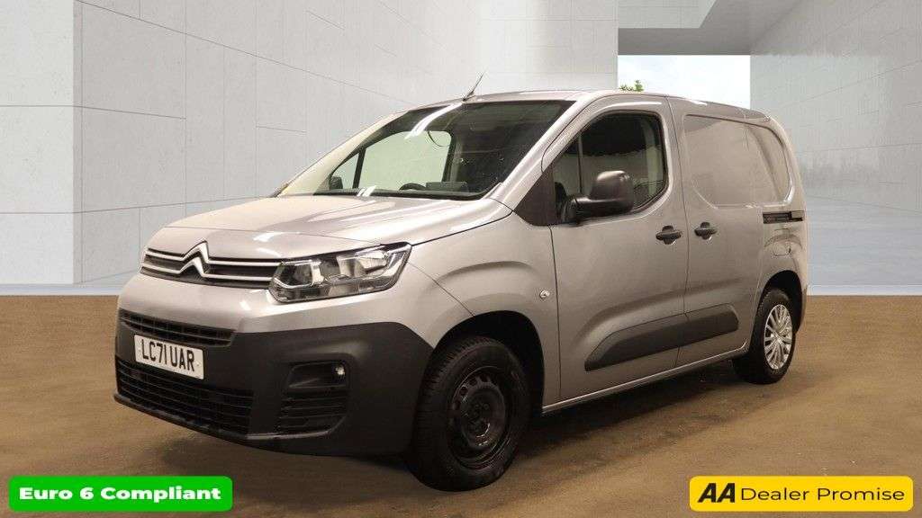 A 2021 CITROEN BERLINGO Grey 1.5 BlueHDi 650 Enterprise M Pro van, 59,999 miles, Euro 6, 8in Touchs A 2021 CITROEN BERLINGO Grey 1.5 BlueHDi 650 Enterprise M Pro van, 59,999 miles, Euro 6, 8in Touchs