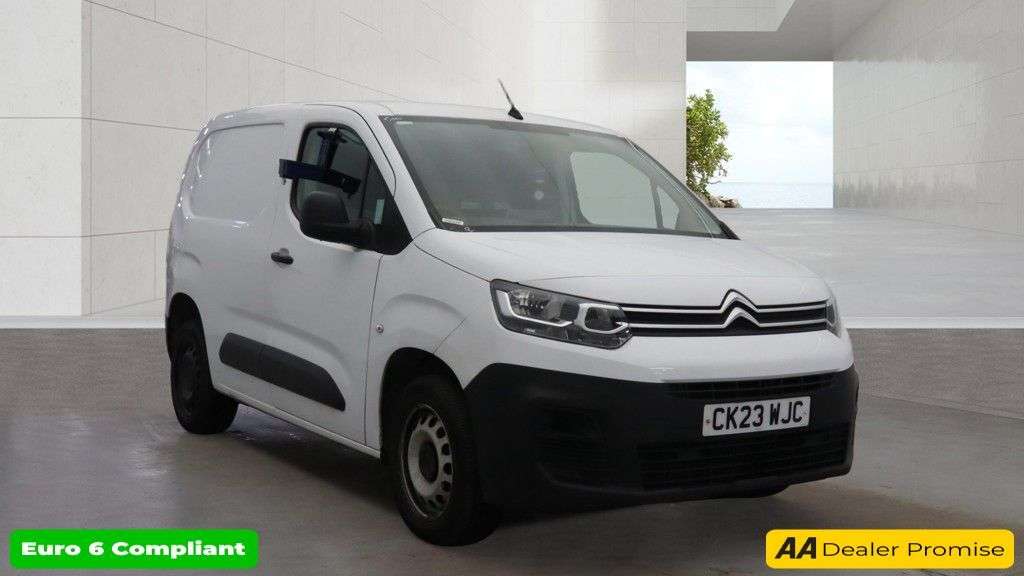 A 2023 CITROEN BERLINGO White 1.5 BlueHDi Enterprise Edition M van, 46,900 miles, Euro 6, 8in Touch A 2023 CITROEN BERLINGO White 1.5 BlueHDi Enterprise Edition M van, 46,900 miles, Euro 6, 8in Touch