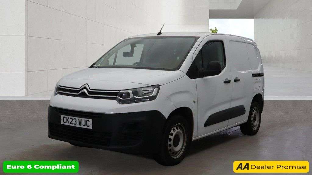 A 2023 CITROEN BERLINGO White 1.5 BlueHDi Enterprise Edition M van, 46,900 miles, Euro 6, 8in Touch A 2023 CITROEN BERLINGO White 1.5 BlueHDi Enterprise Edition M van, 46,900 miles, Euro 6, 8in Touch