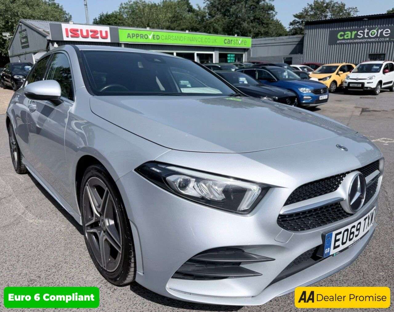 A 2019 MERCEDES-BENZ A CLASS Silver A200d AMG Line hatchback, 79,000 miles, Euro 6, Automatic, 18in Allo A 2019 MERCEDES-BENZ A CLASS Silver A200d AMG Line hatchback, 79,000 miles, Euro 6, Automatic, 18in Allo