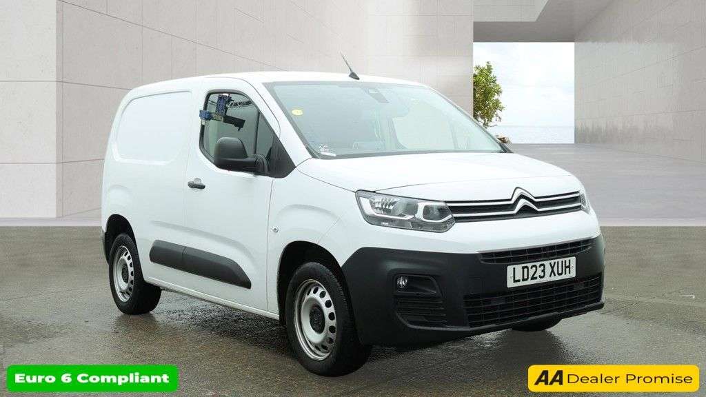 A 2023 CITROEN BERLINGO White 1.5 BlueHDi Enterprise Edition M Automatic van, 28,800 miles, Euro 6, A 2023 CITROEN BERLINGO White 1.5 BlueHDi Enterprise Edition M Automatic van, 28,800 miles, Euro 6,