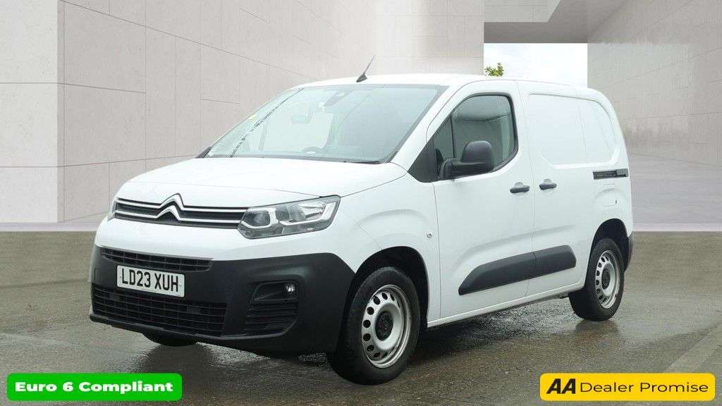 A 2023 CITROEN BERLINGO White 1.5 BlueHDi Enterprise Edition M Automatic van, 28,800 miles, Euro 6, A 2023 CITROEN BERLINGO White 1.5 BlueHDi Enterprise Edition M Automatic van, 28,800 miles, Euro 6,