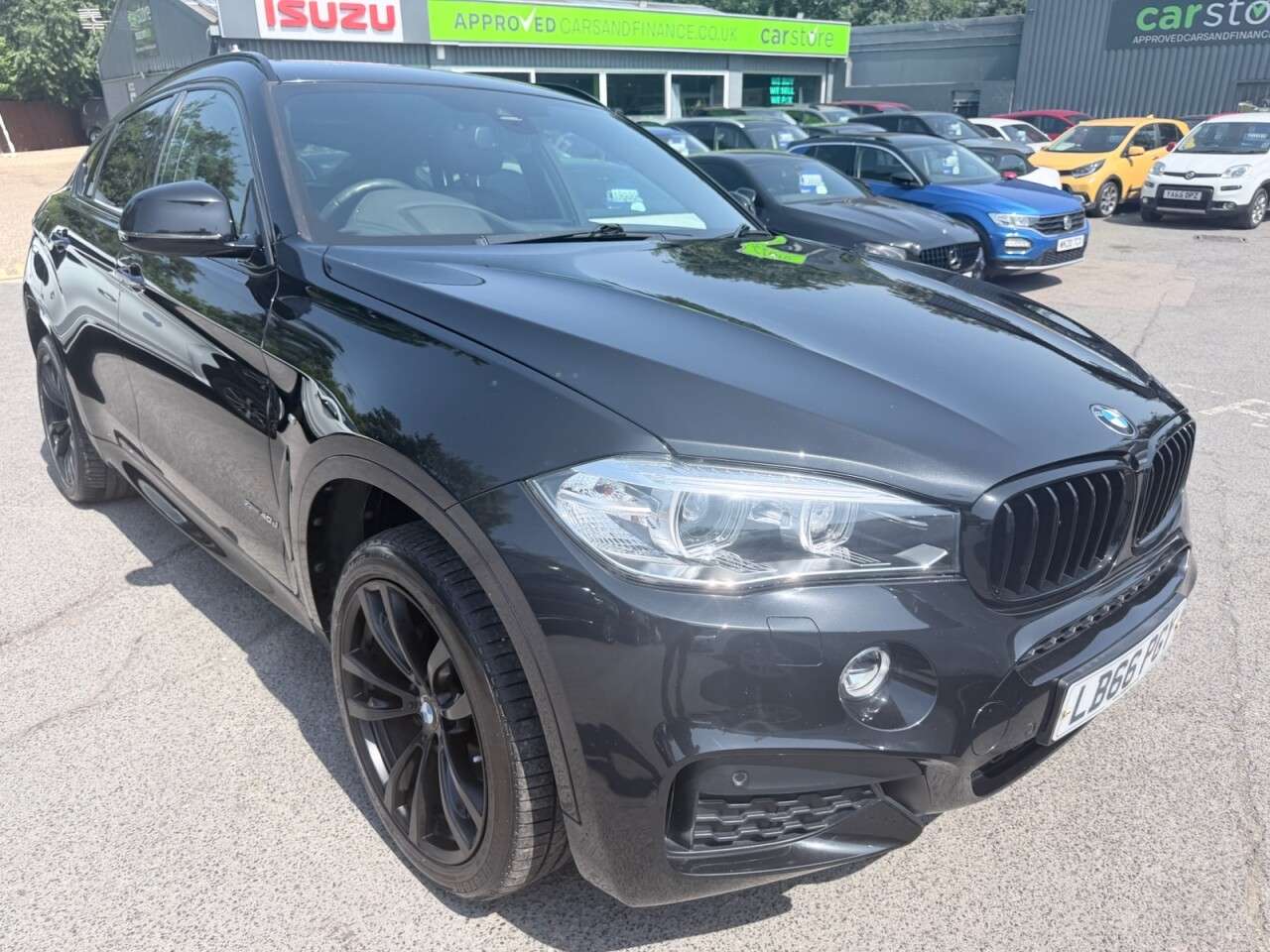 A 2017 BMW X6 Black 3.0 40d M Sport SUV, 88,500 miles, Euro 6, Automatic xDrive, HK audio A 2017 BMW X6 Black 3.0 40d M Sport SUV, 88,500 miles, Euro 6, Automatic xDrive, HK audio