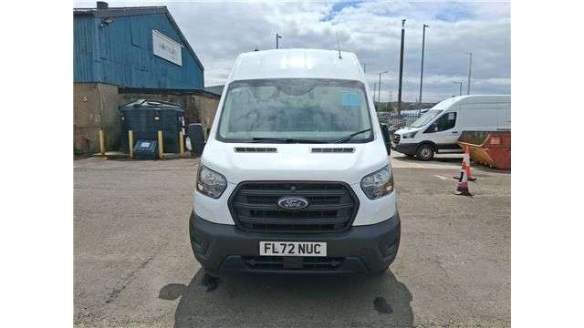 A 2022 FORD TRANSIT White 2.0 350 EcoBlue L3 H3 van, 57,500 miles, Euro 6, Air Conditioning, Bl A 2022 FORD TRANSIT White 2.0 350 EcoBlue L3 H3 van, 57,500 miles, Euro 6, Air Conditioning, Bl