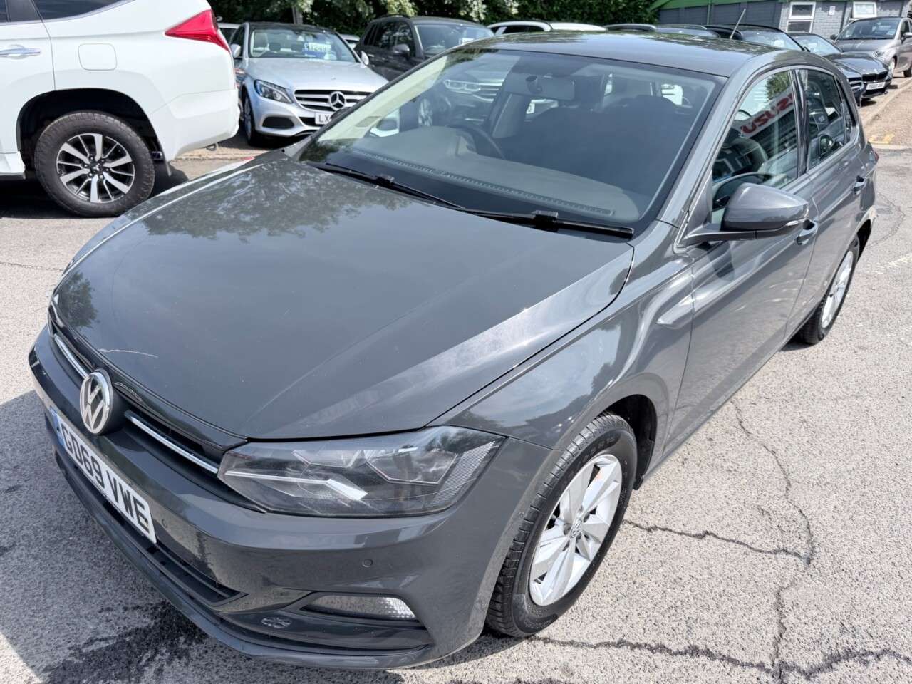 A 2020 VOLKSWAGEN POLO Grey 1.0 EVO SE hatchback, 79,123 miles, Euro 6, ULEZ compliant, 5-Speed ma A 2020 VOLKSWAGEN POLO Grey 1.0 EVO SE hatchback, 79,123 miles, Euro 6, ULEZ compliant, 5-Speed ma