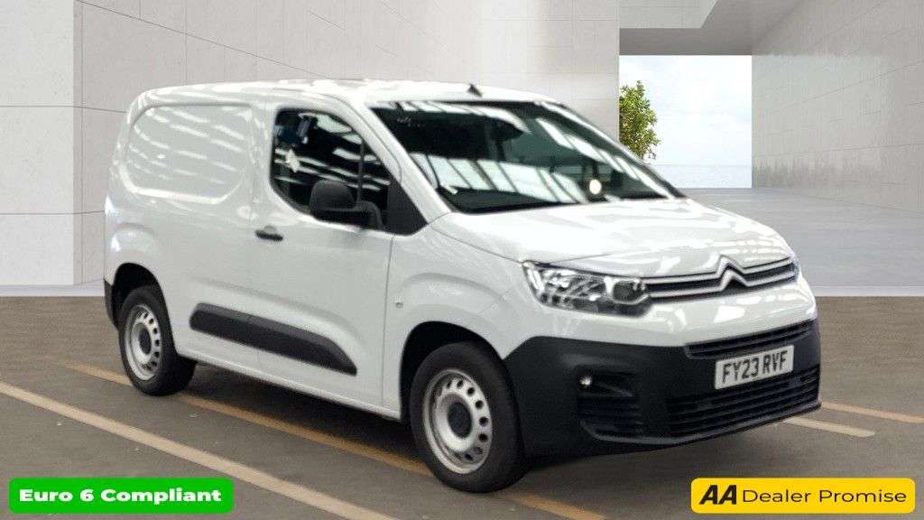 A 2023 CITROEN BERLINGO White 1.2 PureTech Enterprise Pro van, 25,750 miles, Euro 6, 6-Speed manual A 2023 CITROEN BERLINGO White 1.2 PureTech Enterprise Pro van, 25,750 miles, Euro 6, 6-Speed manual