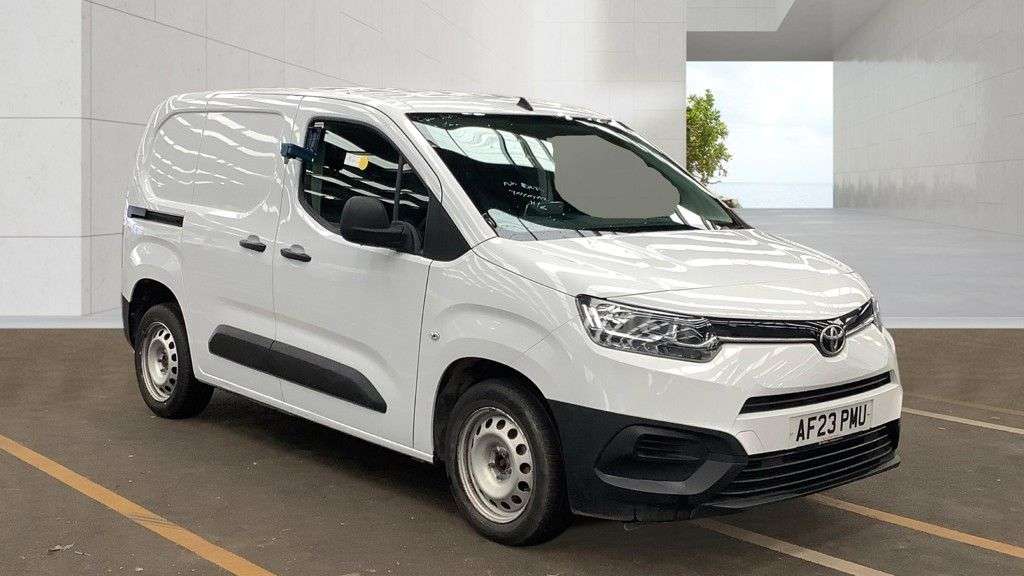 A 2023 TOYOTA PROACE CITY White 1.5 BlueHDi Active van, 39,200 miles, Euro 6, 6-Speed manual, Air Con A 2023 TOYOTA PROACE CITY White 1.5 BlueHDi Active van, 39,200 miles, Euro 6, 6-Speed manual, Air Con