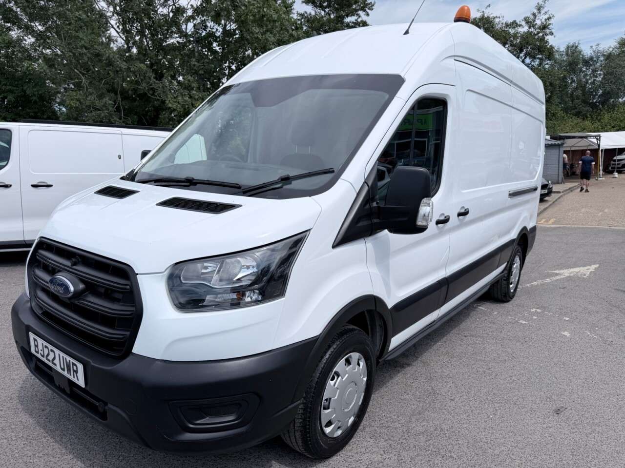 A 2022 FORD TRANSIT White 2.0 350 EcoBlue L3 H3 van, 62,200 miles, Euro 6, 6-Speed manual, Air A 2022 FORD TRANSIT White 2.0 350 EcoBlue L3 H3 van, 62,200 miles, Euro 6, 6-Speed manual, Air