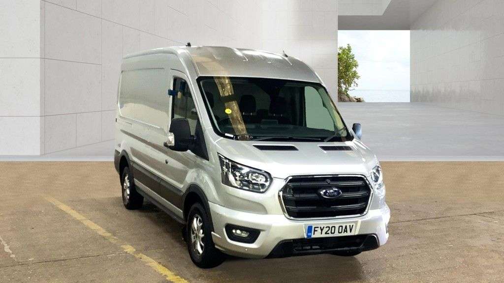 A 2020 FORD TRANSIT Silver 2.0 350 EcoBlue Limited L2 H2 van, 36,100 miles, Euro 6, 6-Speed man A 2020 FORD TRANSIT Silver 2.0 350 EcoBlue Limited L2 H2 van, 36,100 miles, Euro 6, 6-Speed man