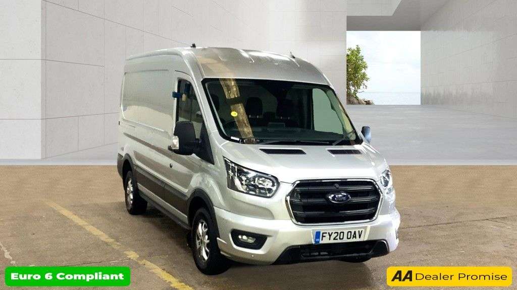 A 2020 FORD TRANSIT Silver 2.0 350 EcoBlue Limited L2 H2 van, 36,100 miles, Euro 6, 6-Speed man A 2020 FORD TRANSIT Silver 2.0 350 EcoBlue Limited L2 H2 van, 36,100 miles, Euro 6, 6-Speed man