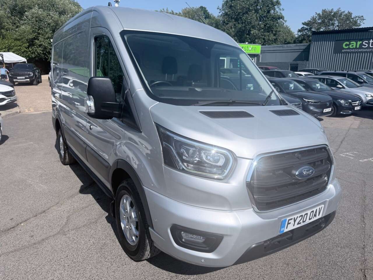 A 2020 FORD TRANSIT Silver 2.0 350 EcoBlue Limited L2 H2 van, 36,100 miles, Euro 6, 6-Speed man A 2020 FORD TRANSIT Silver 2.0 350 EcoBlue Limited L2 H2 van, 36,100 miles, Euro 6, 6-Speed man