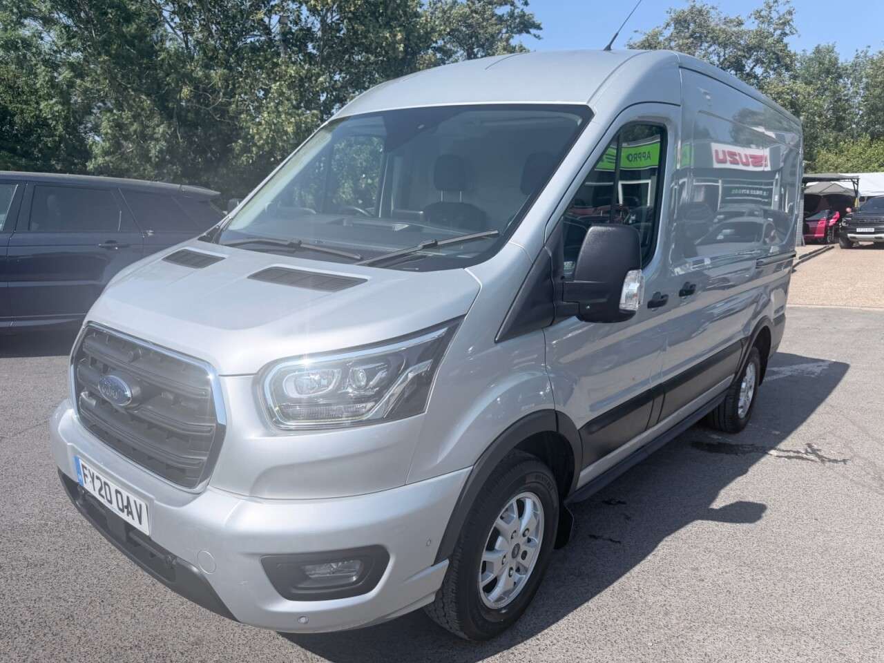 A 2020 FORD TRANSIT Silver 2.0 350 EcoBlue Limited L2 H2 van, 36,100 miles, Euro 6, 6-Speed man A 2020 FORD TRANSIT Silver 2.0 350 EcoBlue Limited L2 H2 van, 36,100 miles, Euro 6, 6-Speed man