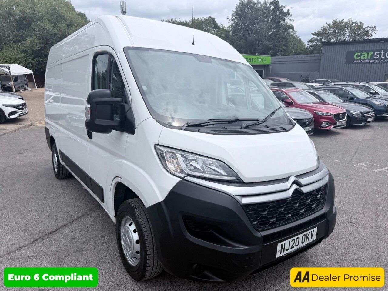 A 2020 CITROEN RELAY White 2.2 BlueHDi 35 X L2 H2 van, 37,400 miles, Euro 6, 6-Speed manual, Blu A 2020 CITROEN RELAY White 2.2 BlueHDi 35 X L2 H2 van, 37,400 miles, Euro 6, 6-Speed manual, Blu