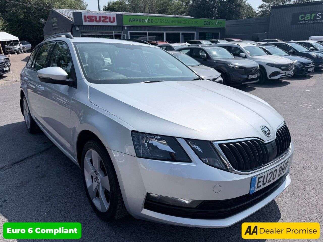 A 2020 SKODA OCTAVIA Silver 1.5 TSI ACT SE Drive estate, 25,300 miles, Euro 6, DSG Automatic, Ca A 2020 SKODA OCTAVIA Silver 1.5 TSI ACT SE Drive estate, 25,300 miles, Euro 6, DSG Automatic, Ca
