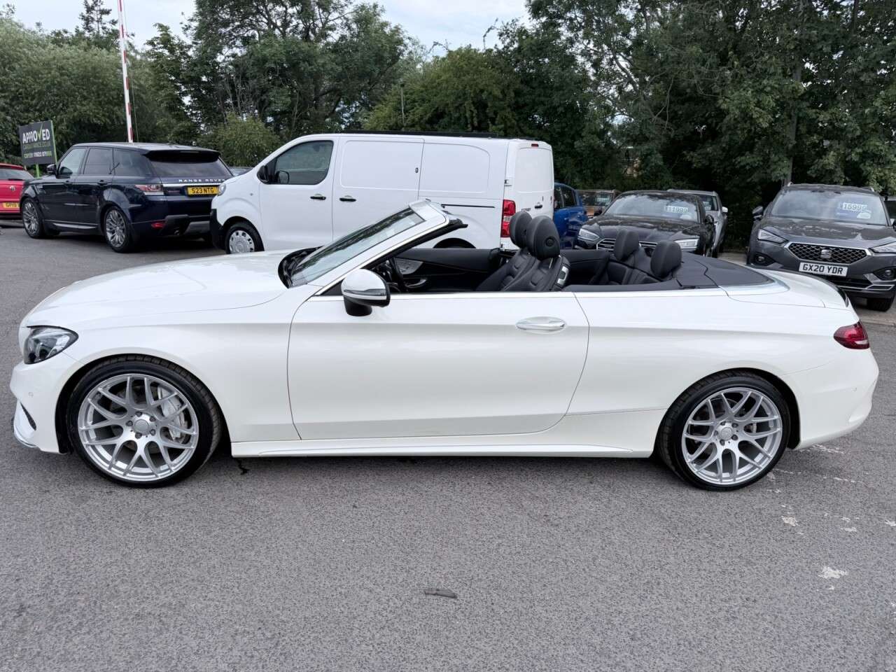 A 2017 MERCEDES-BENZ C CLASS White C250d AMG Line Premium Plus Cabriolet, 77,100 miles, Euro 6, Automati A 2017 MERCEDES-BENZ C CLASS White C250d AMG Line Premium Plus Cabriolet, 77,100 miles, Euro 6, Automati