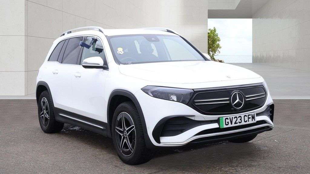 A 2023 MERCEDES-BENZ EQB White EQB 300 AMG Line, 29,650 miles, Electric 4MATIC, 7 seats, Sat nav, Re A 2023 MERCEDES-BENZ EQB White EQB 300 AMG Line, 29,650 miles, Electric 4MATIC, 7 seats, Sat nav, Re