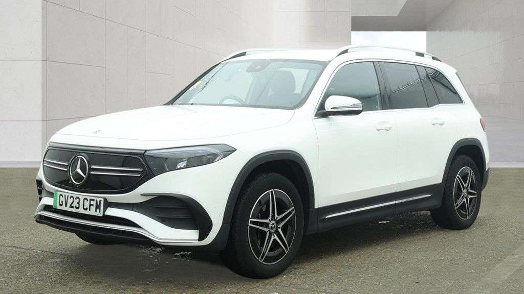 A 2023 MERCEDES-BENZ EQB White EQB 300 AMG Line, 29,650 miles, Electric 4MATIC, 7 seats, Sat nav, Re A 2023 MERCEDES-BENZ EQB White EQB 300 AMG Line, 29,650 miles, Electric 4MATIC, 7 seats, Sat nav, Re