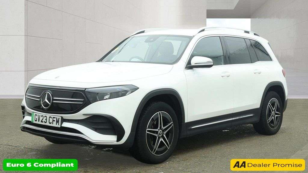 A 2023 MERCEDES-BENZ EQB White EQB 300 AMG Line, 29,650 miles, Electric 4MATIC, 7 seats, Sat nav, Re A 2023 MERCEDES-BENZ EQB White EQB 300 AMG Line, 29,650 miles, Electric 4MATIC, 7 seats, Sat nav, Re