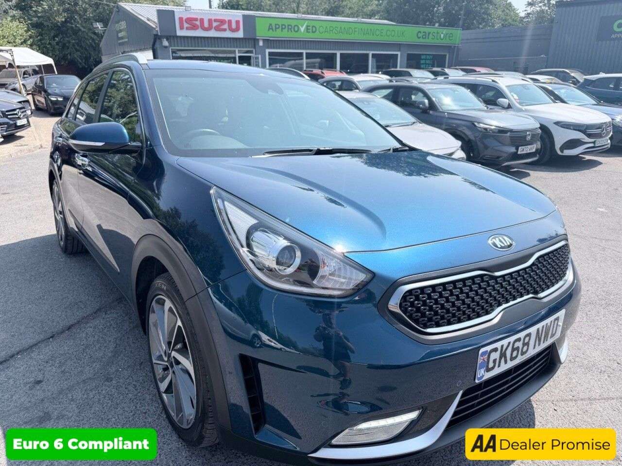 A 2018 KIA NIRO Blue 1.6h GDi 3 SUV, 30,140 miles, Euro 6 hybrid, Automatic, JBL audio, Sat A 2018 KIA NIRO Blue 1.6h GDi 3 SUV, 30,140 miles, Euro 6 hybrid, Automatic, JBL audio, Sat
