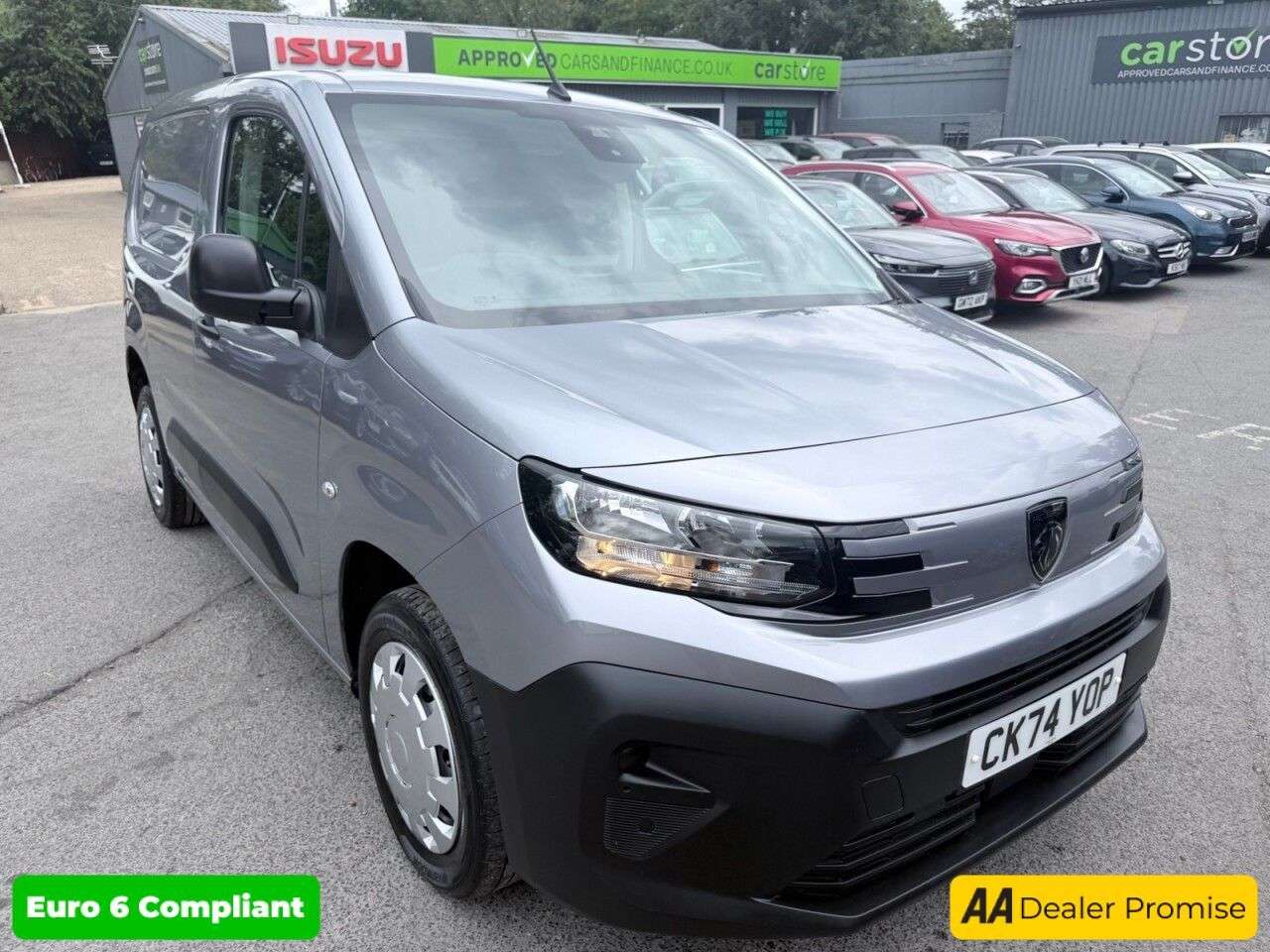 A 2024 PEUGEOT PARTNER Grey 1.5 BlueHDi Professional Automatic van, 23,000 miles, Euro 6, Air Cond A 2024 PEUGEOT PARTNER Grey 1.5 BlueHDi Professional Automatic van, 23,000 miles, Euro 6, Air Cond