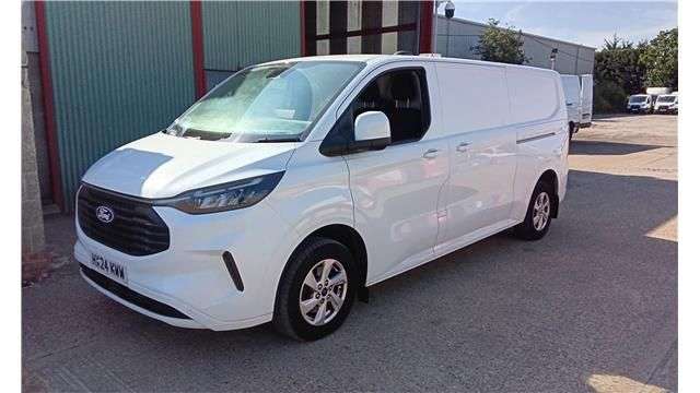 A 2024 FORD TRANSIT CUSTOM White 2.0 EcoBlue 320 Limited L2H1 Van, Euro 6, Automatic, Rear Camera, F&R A 2024 FORD TRANSIT CUSTOM White 2.0 EcoBlue 320 Limited L2H1 Van, Euro 6, Automatic, Rear Camera, F&R