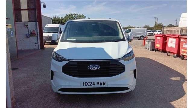 A 2024 FORD TRANSIT CUSTOM White 2.0 EcoBlue 320 Limited L2H1 Van, Euro 6, Automatic, Rear Camera, F&R A 2024 FORD TRANSIT CUSTOM White 2.0 EcoBlue 320 Limited L2H1 Van, Euro 6, Automatic, Rear Camera, F&R