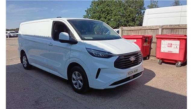 A 2024 FORD TRANSIT CUSTOM White 2.0 EcoBlue 320 Limited L2H1 Van, Euro 6, Automatic, Rear Camera, F&R A 2024 FORD TRANSIT CUSTOM White 2.0 EcoBlue 320 Limited L2H1 Van, Euro 6, Automatic, Rear Camera, F&R
