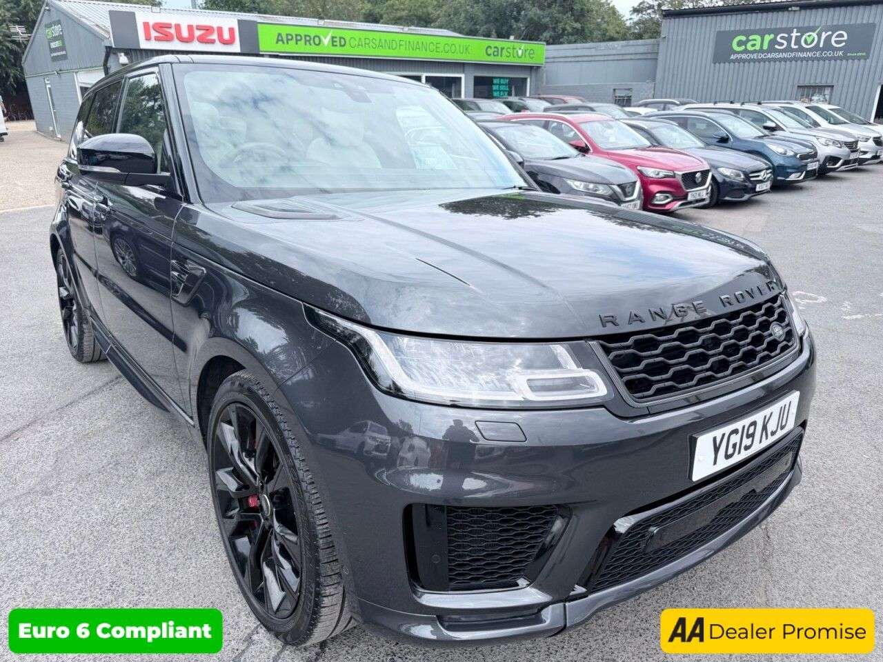A 2019 LAND ROVER RANGE ROVER SPORT Grey 3.0 i6 MHEV HST SUV, 58,500 miles, Euro 6, Automatic 4WD, Air suspensi A 2019 LAND ROVER RANGE ROVER SPORT Grey 3.0 i6 MHEV HST SUV, 58,500 miles, Euro 6, Automatic 4WD, Air suspensi