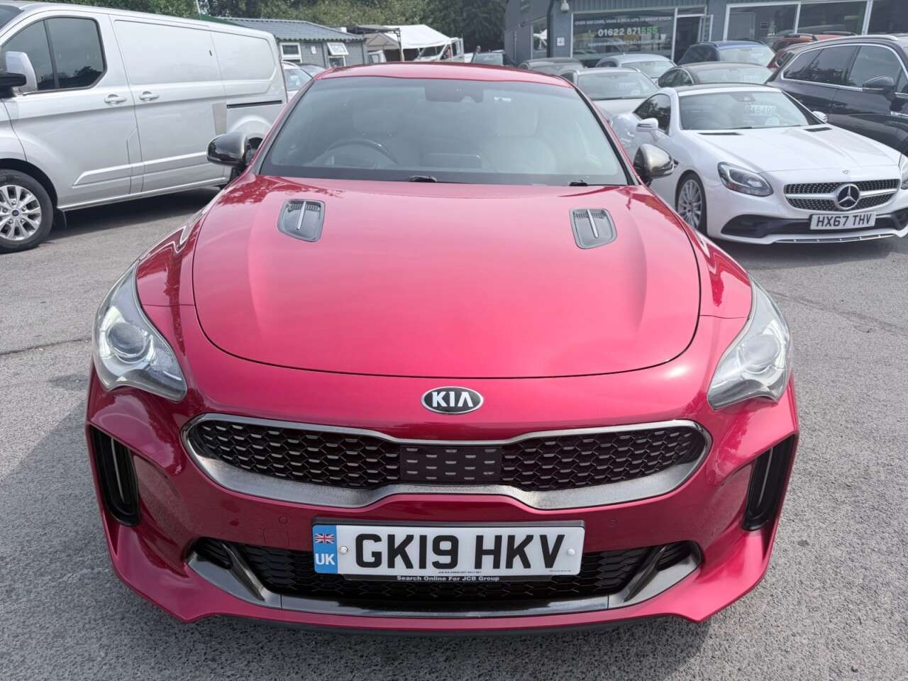 A 2019 KIA STINGER Red 2.2 CRDi GT-Line Gran Turismo, 92,385 miles, Euro 6, Automatic, Heads U A 2019 KIA STINGER Red 2.2 CRDi GT-Line Gran Turismo, 92,385 miles, Euro 6, Automatic, Heads U