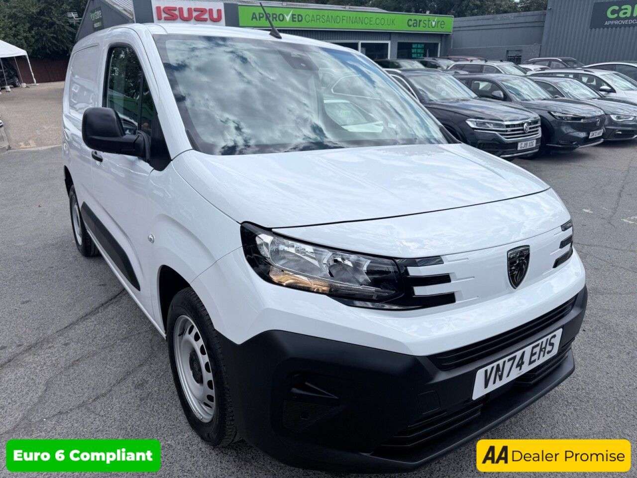 A 2024 PEUGEOT PARTNER White 1.5 BlueHDi 1000 Professional SWB Van, 11,800 miles, Euro 6, 6-Speed A 2024 PEUGEOT PARTNER White 1.5 BlueHDi 1000 Professional SWB Van, 11,800 miles, Euro 6, 6-Speed
