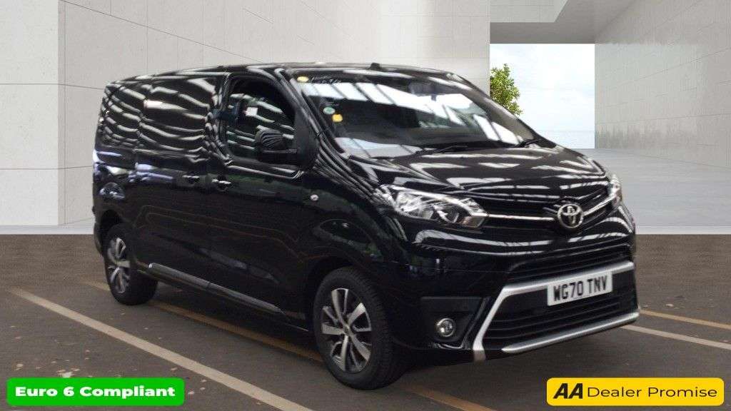 A 2021 TOYOTA PROACE Black 2.0D Design MWB Van, 33,800 miles, Euro 6, 6-Speed manual, Sat nav, A A 2021 TOYOTA PROACE Black 2.0D Design MWB Van, 33,800 miles, Euro 6, 6-Speed manual, Sat nav, A