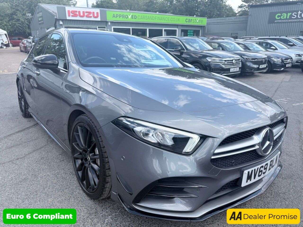 A 2019 MERCEDES-BENZ A CLASS Grey A35 AMG Premium 4MATIC, 39,000 miles, Euro 6, Automatic, AMG Night Pac A 2019 MERCEDES-BENZ A CLASS Grey A35 AMG Premium 4MATIC, 39,000 miles, Euro 6, Automatic, AMG Night Pac