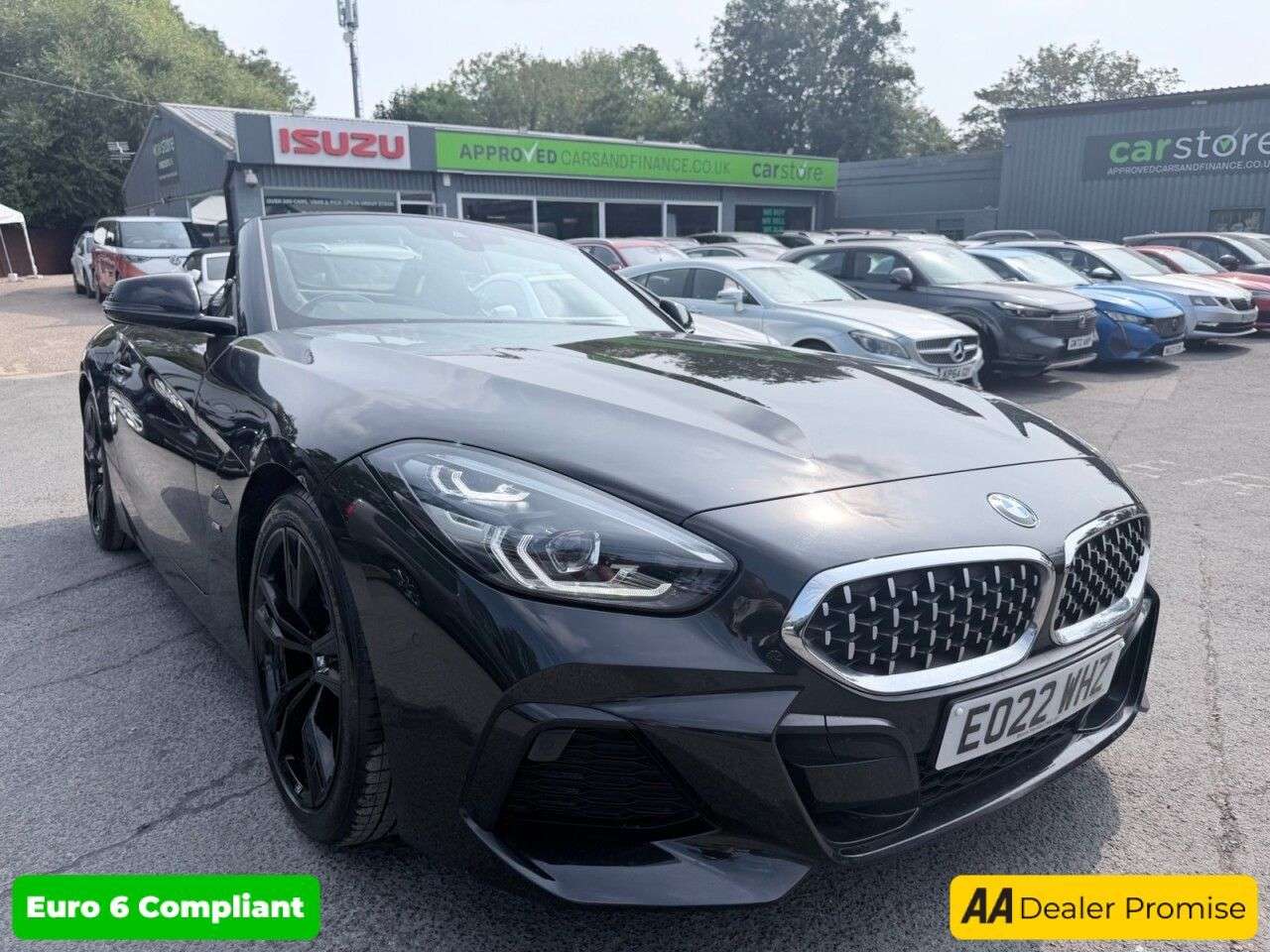 A 2022 BMW Z4 Black 2.0 20i M Sport Convertible, 51,700 miles, Euro 6, Automatic, Leather A 2022 BMW Z4 Black 2.0 20i M Sport Convertible, 51,700 miles, Euro 6, Automatic, Leather