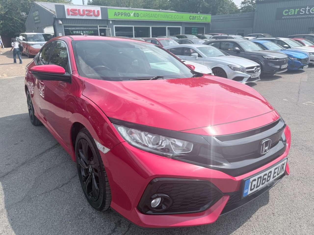 A 2019 HONDA CIVIC Red 1.0 VTEC Turbo SR Hatchback, 62,333 miles,full service history,Euro 6, A 2019 HONDA CIVIC Red 1.0 VTEC Turbo SR Hatchback, 62,333 miles,full service history,Euro 6,