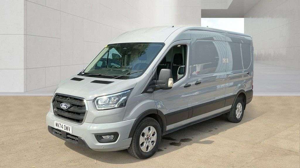 A 2024 FORD TRANSIT Grey 2.0 350 EcoBlue Limited L3 H2 Van, 23,200 miles, Euro 6, Automatic, Sa A 2024 FORD TRANSIT Grey 2.0 350 EcoBlue Limited L3 H2 Van, 23,200 miles, Euro 6, Automatic, Sa