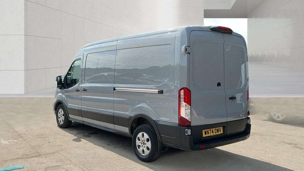A 2024 FORD TRANSIT Grey 2.0 350 EcoBlue Limited L3 H2 Van, 23,200 miles, Euro 6, Automatic, Sa A 2024 FORD TRANSIT Grey 2.0 350 EcoBlue Limited L3 H2 Van, 23,200 miles, Euro 6, Automatic, Sa