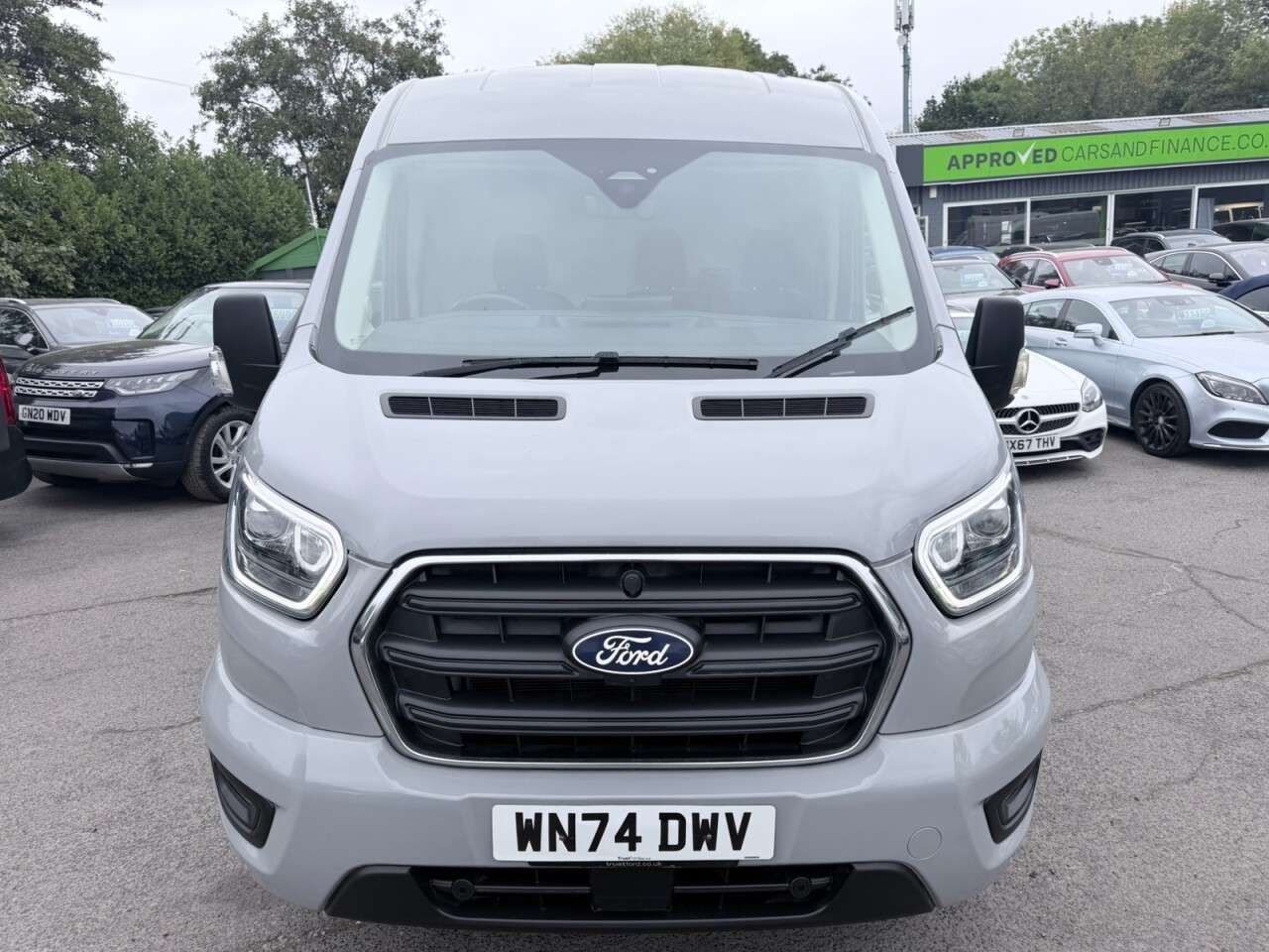 A 2024 FORD TRANSIT Grey 2.0 350 EcoBlue Limited L3 H2 Van, 23,200 miles, Euro 6, Automatic, Sa A 2024 FORD TRANSIT Grey 2.0 350 EcoBlue Limited L3 H2 Van, 23,200 miles, Euro 6, Automatic, Sa