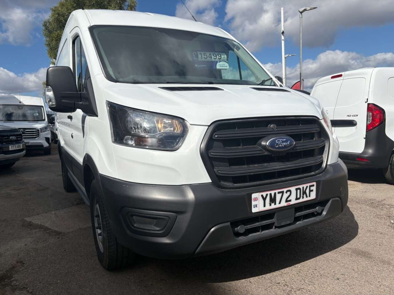 A 2022 FORD TRANSIT White 2.0 350 EcoBlue Leader L2 H2 Van, 58,000 miles, Euro 6, 6-Speed manua A 2022 FORD TRANSIT White 2.0 350 EcoBlue Leader L2 H2 Van, 58,000 miles, Euro 6, 6-Speed manua