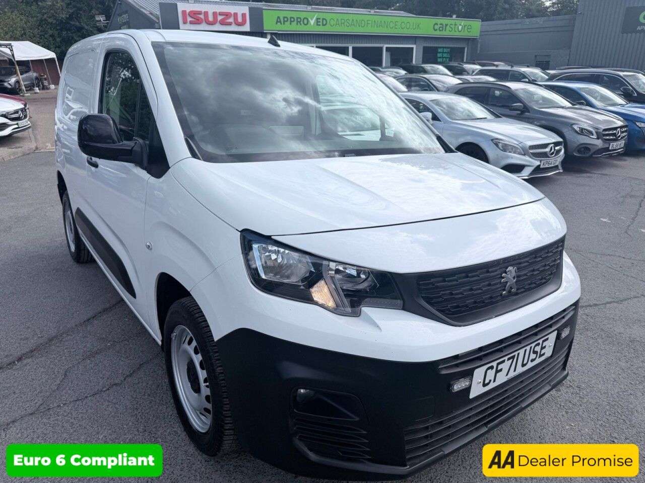 A 2022 PEUGEOT PARTNER White 1.5 BlueHDi Professional Premium SWB Van, 29,999 miles, Euro 6, 5-Spe A 2022 PEUGEOT PARTNER White 1.5 BlueHDi Professional Premium SWB Van, 29,999 miles, Euro 6, 5-Spe
