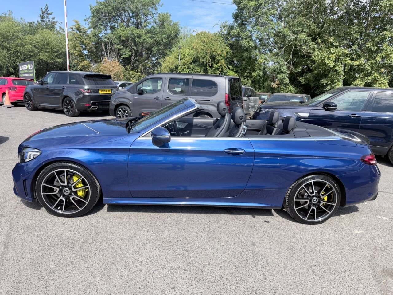 A 2019 MERCEDES-BENZ C CLASS Blue C200 AMG Line Premium Plus Cabriolet, 72,600 miles, Euro 6, Automatic, A 2019 MERCEDES-BENZ C CLASS Blue C200 AMG Line Premium Plus Cabriolet, 72,600 miles, Euro 6, Automatic,