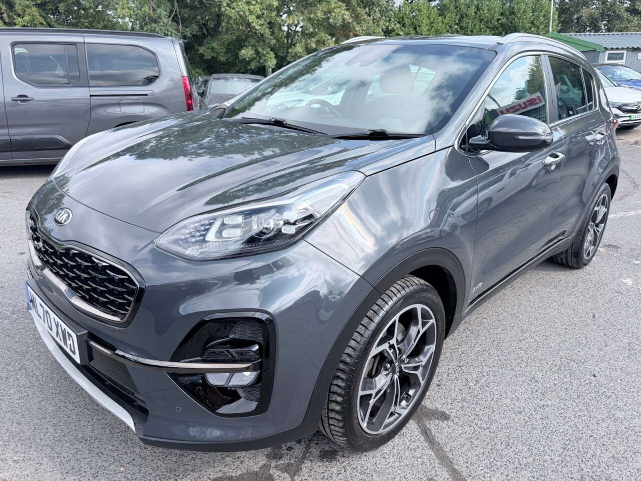 A 2021 KIA SPORTAGE Grey 1.6 T-GDi GT-Line SUV, 50,000 miles, Euro 6, Automatic AWD, 19in Alloy A 2021 KIA SPORTAGE Grey 1.6 T-GDi GT-Line SUV, 50,000 miles, Euro 6, Automatic AWD, 19in Alloy