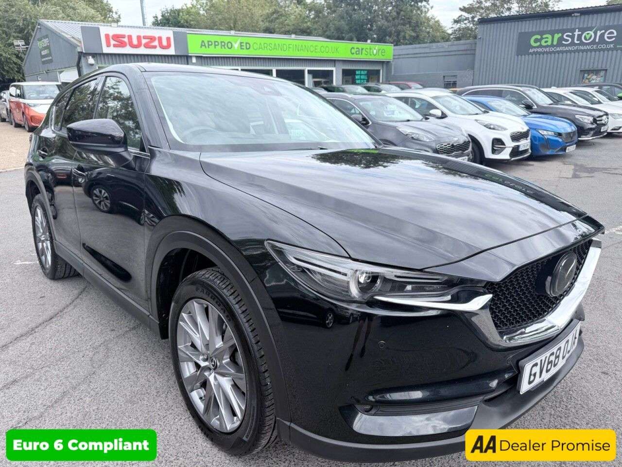 A 2019 MAZDA CX-5 Black 2.0 SKYACTIV-G Sport Nav+ SUV, 65,000 miles, Euro 6, Automatic, Leath A 2019 MAZDA CX-5 Black 2.0 SKYACTIV-G Sport Nav+ SUV, 65,000 miles, Euro 6, Automatic, Leath