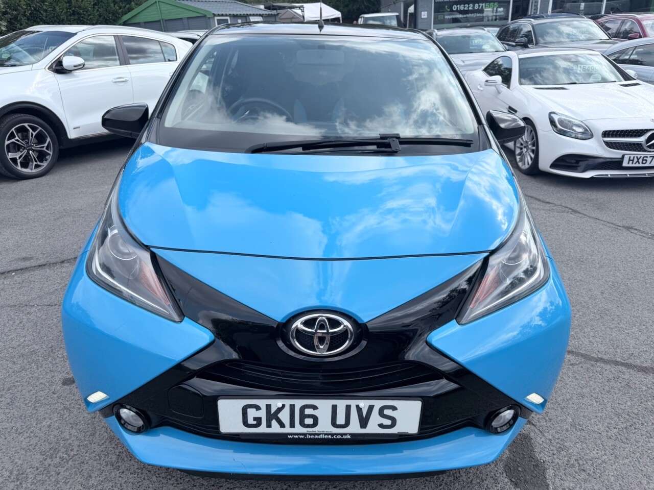 A 2016 TOYOTA AYGO Blue 1.0 VVT-i x-cite Hatchback, 19,000 miles, Euro 6, 5-Speed manual, 7in A 2016 TOYOTA AYGO Blue 1.0 VVT-i x-cite Hatchback, 19,000 miles, Euro 6, 5-Speed manual, 7in