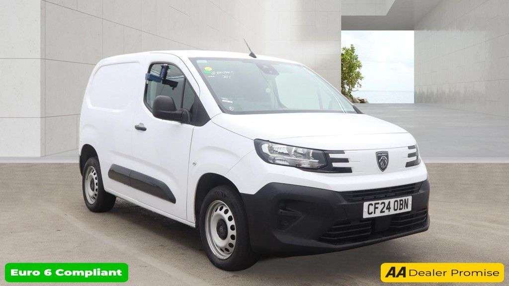 A 2024 PEUGEOT PARTNER White 1.5 BlueHDi 1000 Professional SWB Van, 15,000 miles, Euro 6, 6-Speed A 2024 PEUGEOT PARTNER White 1.5 BlueHDi 1000 Professional SWB Van, 15,000 miles, Euro 6, 6-Speed