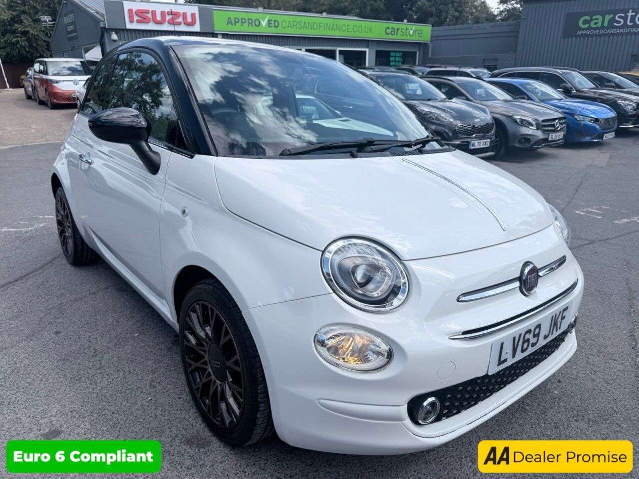 A 2019 FIAT 500 1.2 120th Hatchback, 44,300 miles, Euro 6, 5-speed manual, 16in Alloys, 7in A 2019 FIAT 500 1.2 120th Hatchback, 44,300 miles, Euro 6, 5-speed manual, 16in Alloys, 7in